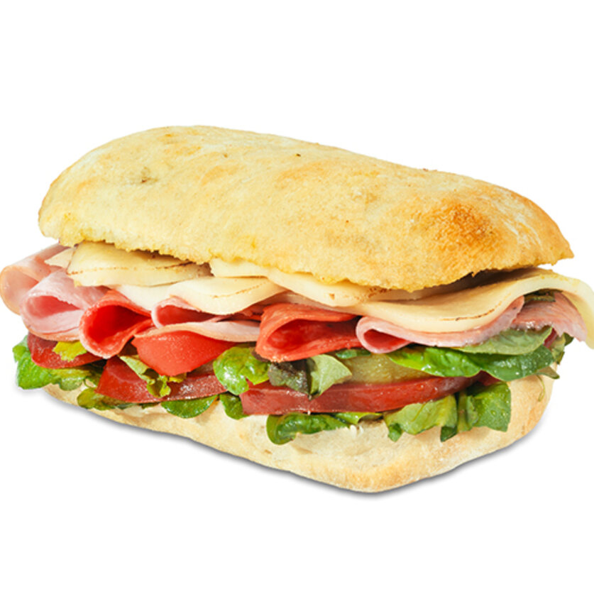 Ciabattas de carnes frías